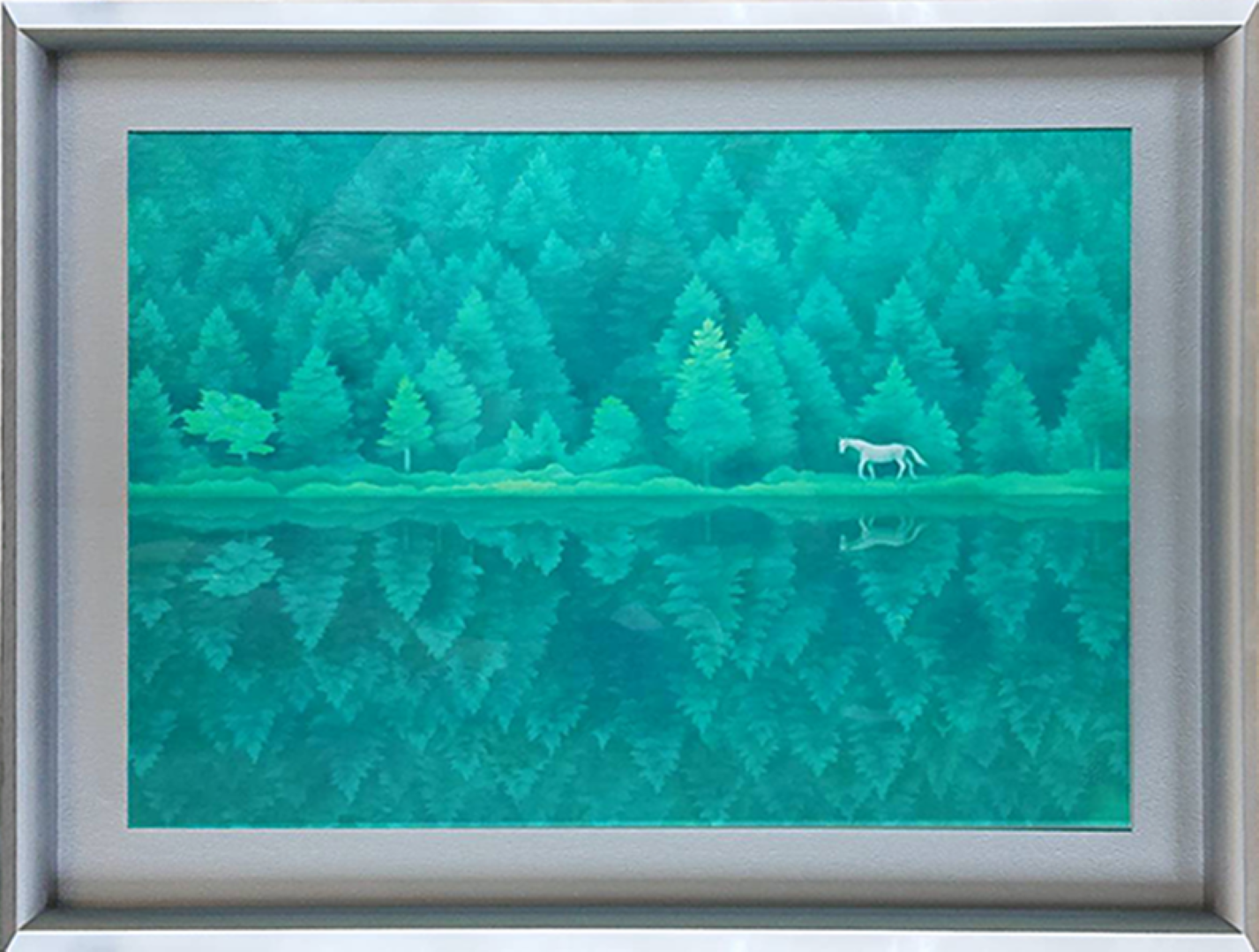 希少☆ 東山魁夷 夕紅 木版画 日本画 限定280部 196番 没後25年特別